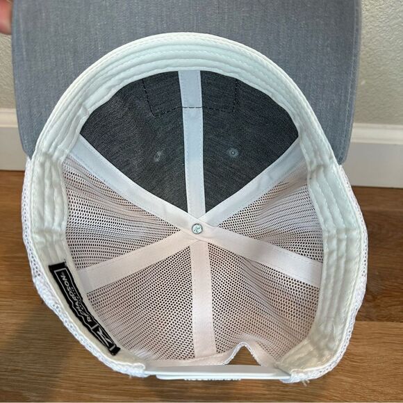 NWT Richardson Owl Gray White Mesh Snapback Hat - Picture 8 of 11